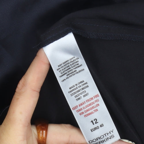 Dorothy Perkins Women's Black Studded Top Size 12