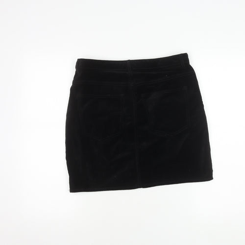 Women's Black Cotton Skirt - Size 12