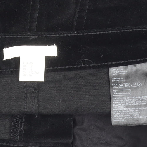 Women's Black Cotton Skirt - Size 12
