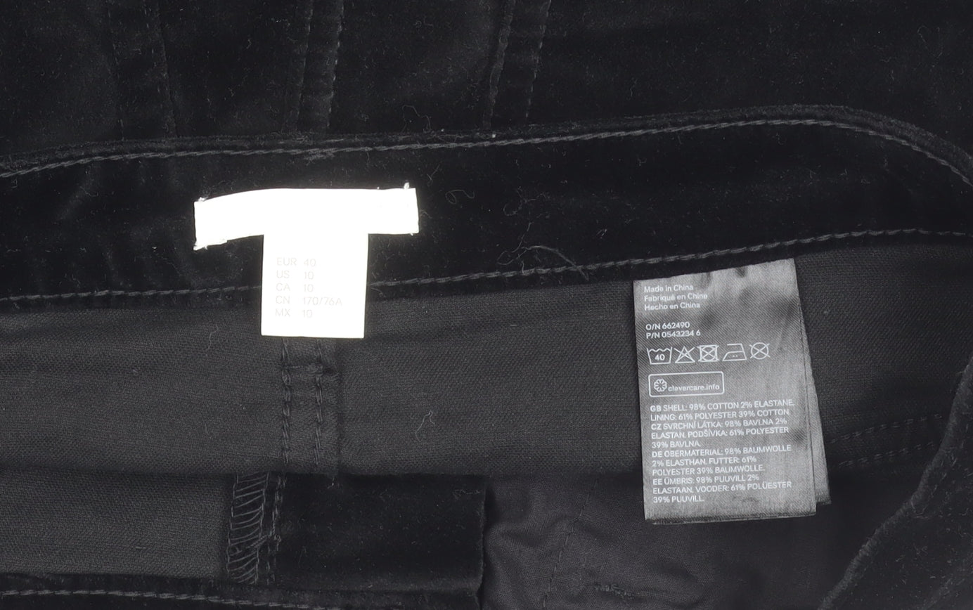 Women's Black Cotton Skirt - Size 12