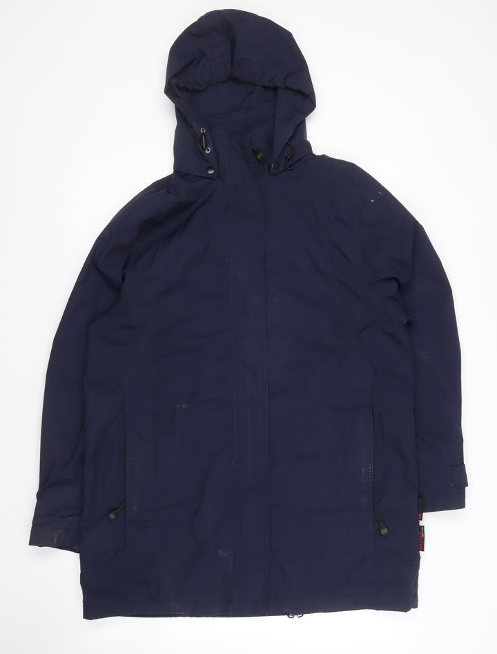 Skila Men's Blue Hooded Parka Jacket, Size 38