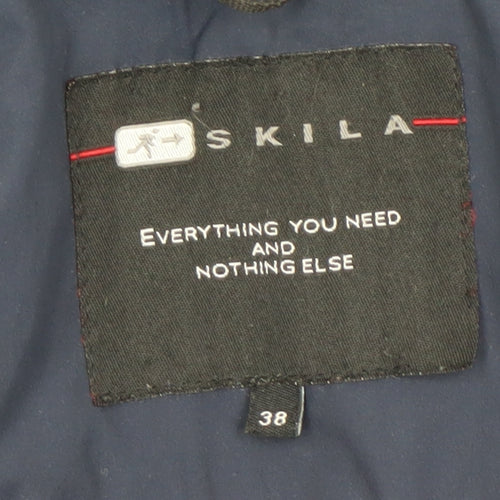 Skila Men's Blue Hooded Parka Jacket, Size 38