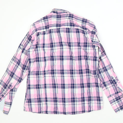 Rydale Women's Pink Plaid Button-Up Shirt Size 16
