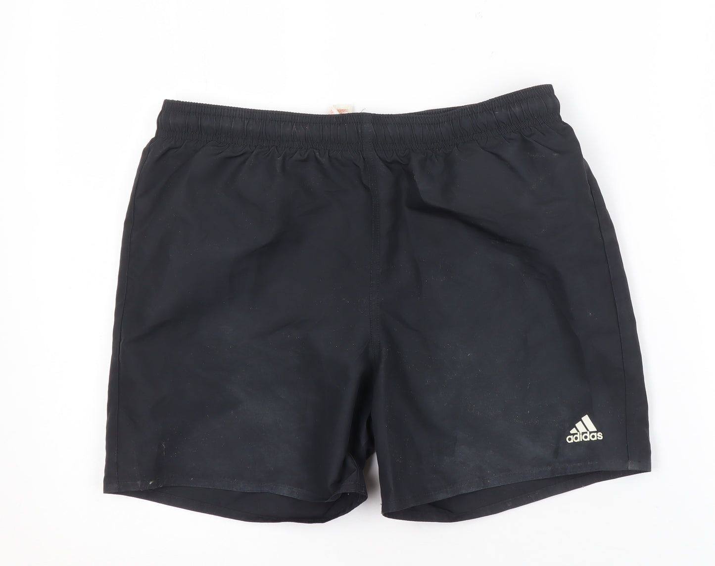 Adidas Black Unisex Kids Athletic Shorts 13-14 Years