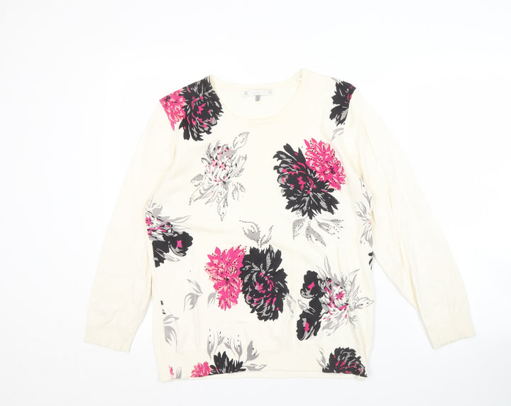 Lakeland Women's Multicoloured Floral Pullover Jumper, L