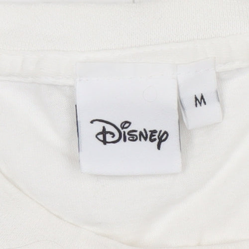 Disney White Mickey Mouse Long Sleeve T-Shirt M Unisex