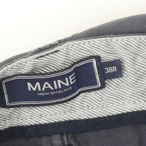 Maine New England Men's Blue Chino Trousers - Size 38 R