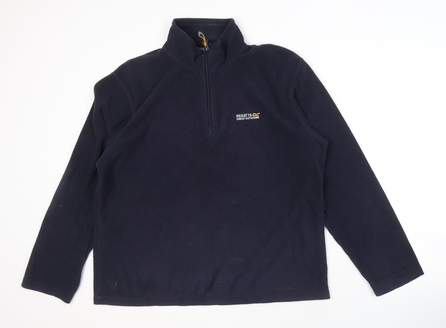 Regatta Men's Black Sweatshirt L 1/4 Zip Fleece