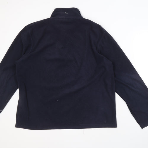 Regatta Men's Black Sweatshirt L 1/4 Zip Fleece