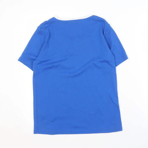 Damart Women's Blue T-Shirt, Size M, Short Sleeve