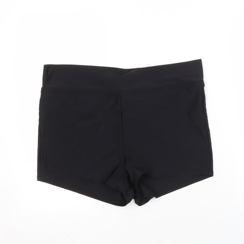 Cotton Traders Women's Black Activewear Shorts, Size 18