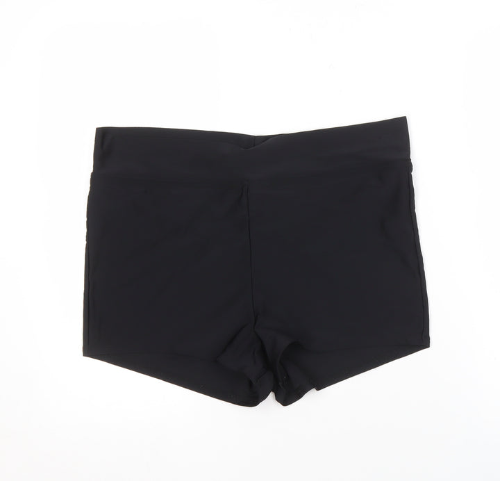 Cotton Traders Women's Black Activewear Shorts, Size 18