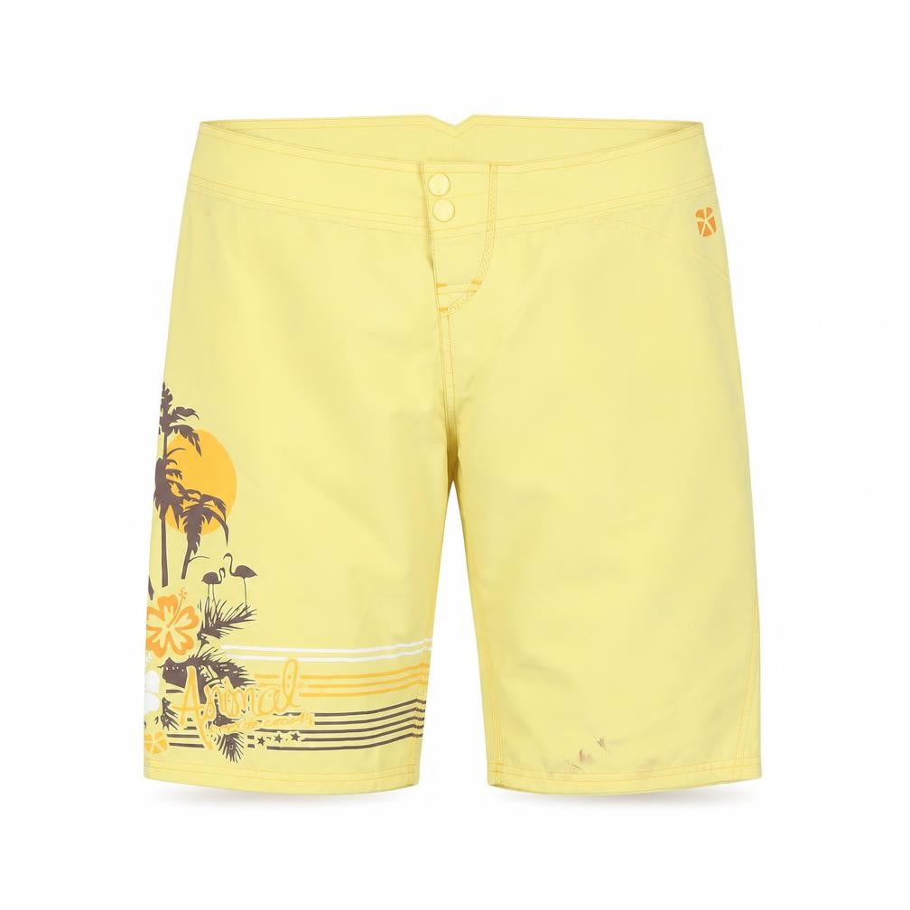 Animal Boys Yellow Hawaiian Shorts, Size 12