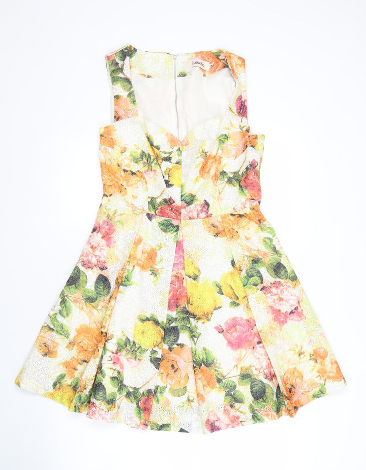 Louche Women's Multicoloured Floral Dress Size 12