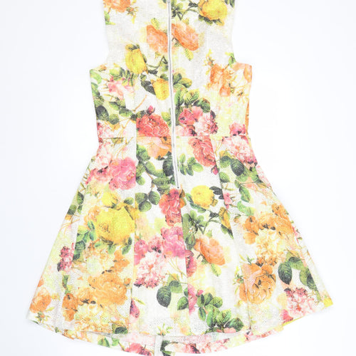 Louche Women's Multicoloured Floral Dress Size 12