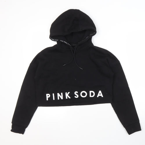 Pink Soda Sport Women's Black Pullover Hoodie Size 8