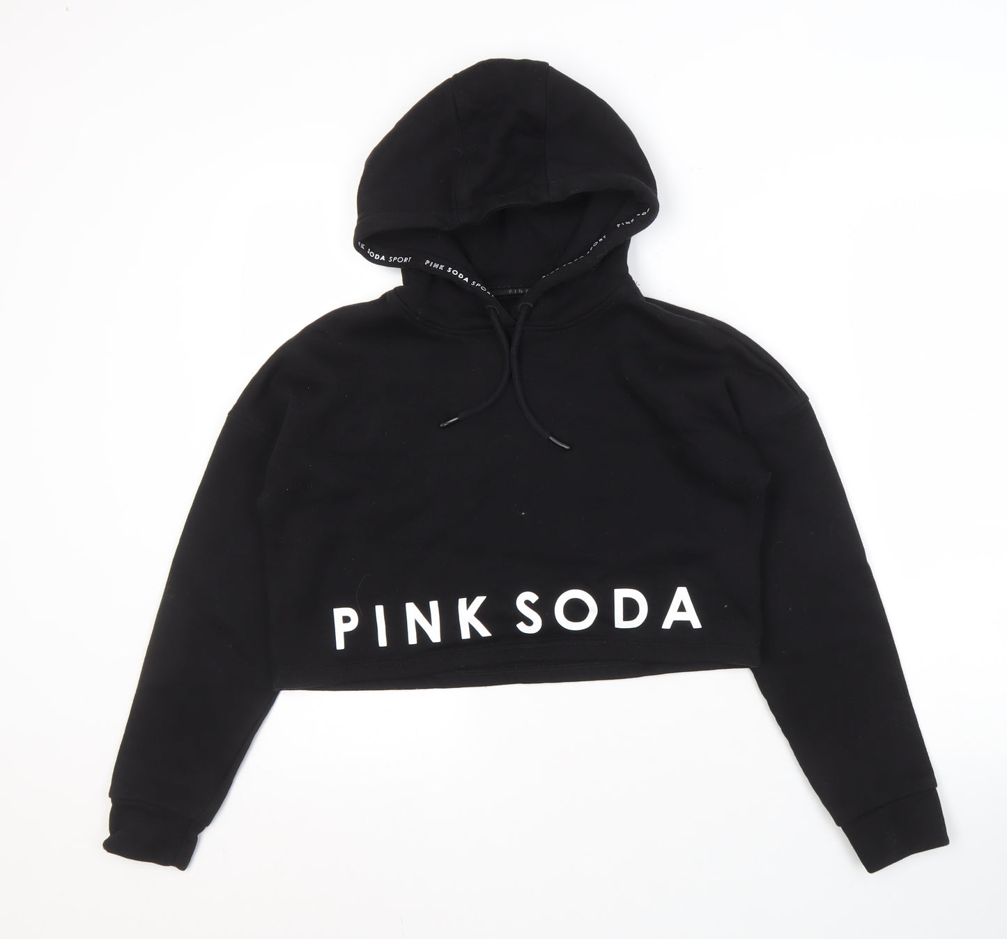 Pink Soda Sport Women's Black Pullover Hoodie Size 8