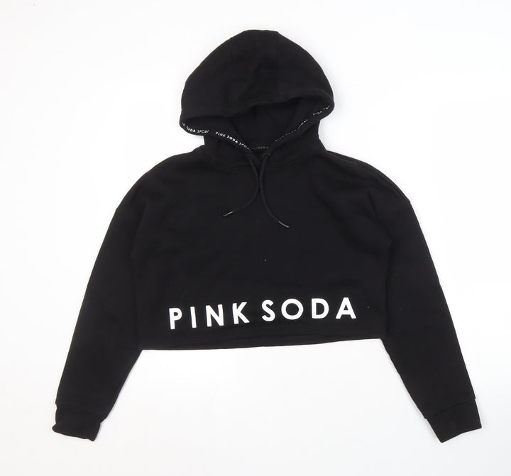 Pink Soda Sport Women's Black Pullover Hoodie Size 8