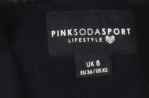 Pink Soda Sport Women's Black Pullover Hoodie Size 8