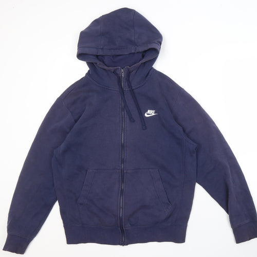 Nike Men's Blue Full Zip Hoodie Size S