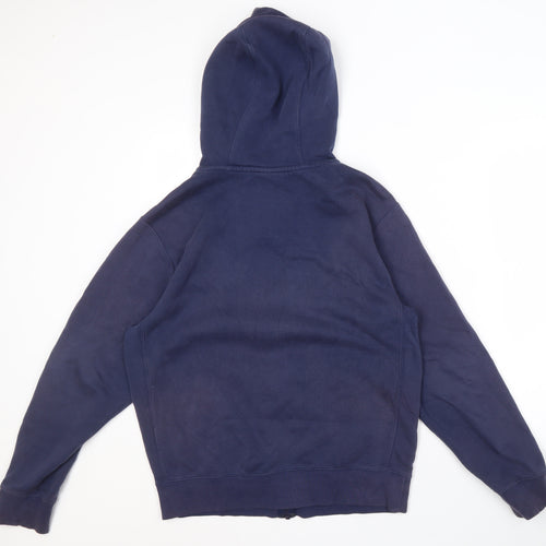Nike Men's Blue Full Zip Hoodie Size S