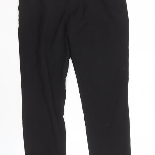 Moss Men’s Black Trousers 32S Viscose Blend