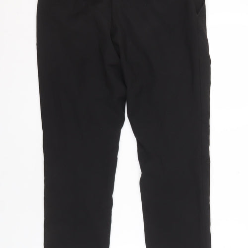 Moss Men’s Black Trousers 32S Viscose Blend