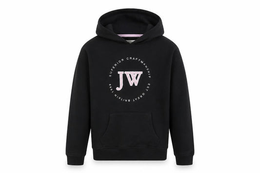 Jack Wills Girls' Black Pullover Hoodie, 9-10 Years