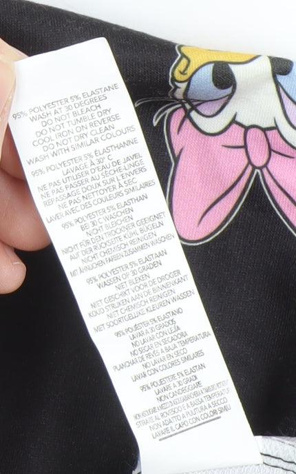 Disney Women's Black Cartoon Hoodie Size 14