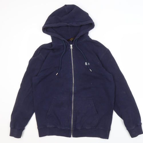 Lee Men's Blue Full Zip Hoodie M