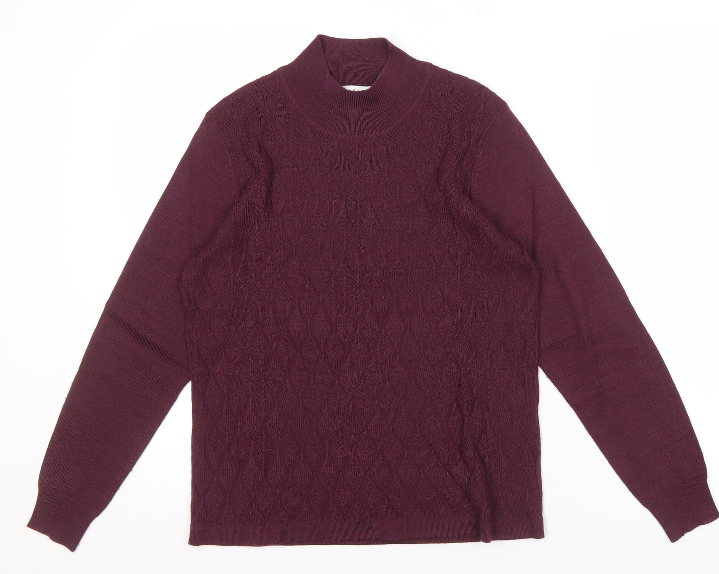 Eastex Women's Purple High Neck Jumper Size 12