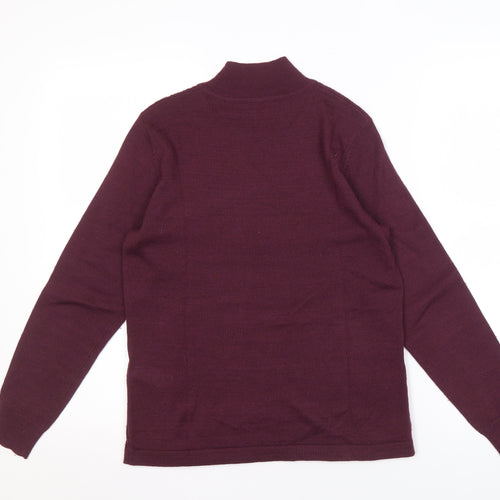 Eastex Women's Purple High Neck Jumper Size 12