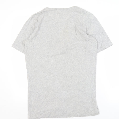 Diesel Men's Grey Tiger Art T-Shirt - Medium, Cotton