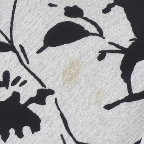 Ann Harvey Women's Black Floral Viscose Blouse, Size 16