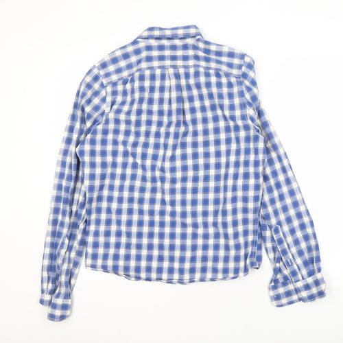 Abercrombie & Fitch Men's Blue Check Shirt L
