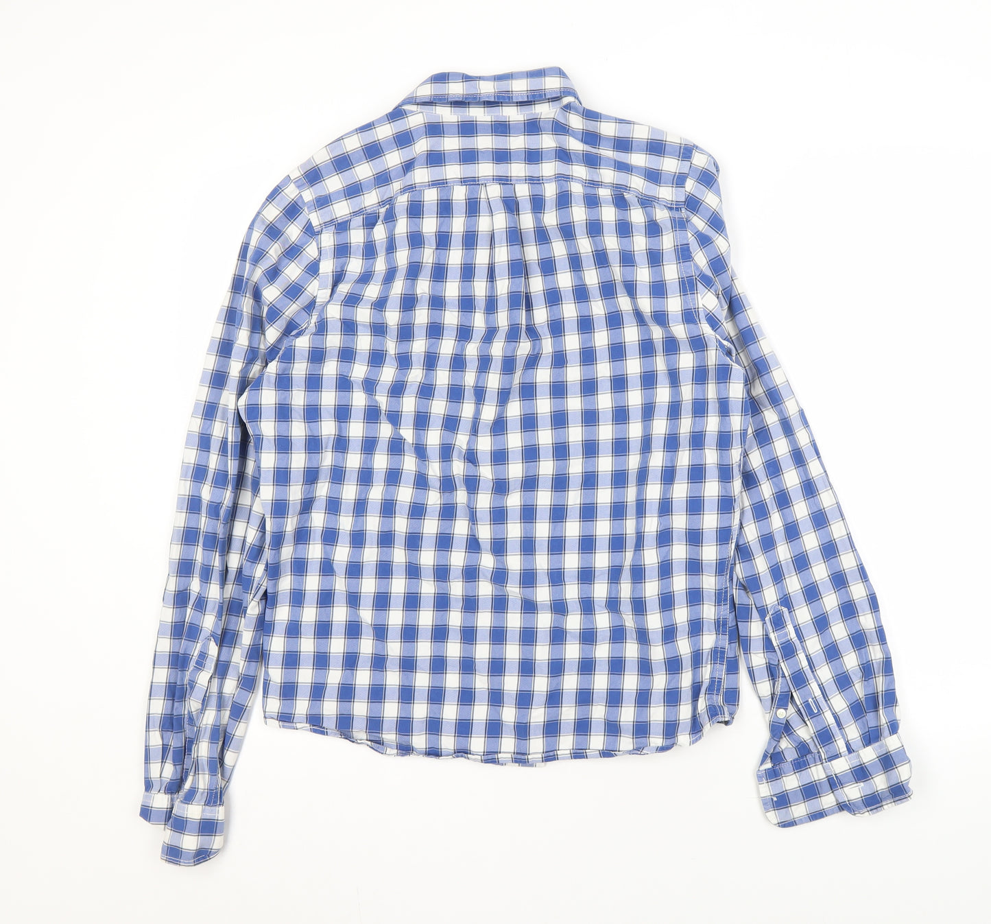 Abercrombie & Fitch Men's Blue Check Shirt L
