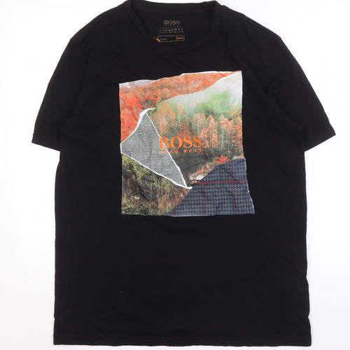 Boss Men's Black XL Graphic Print T-Shirt