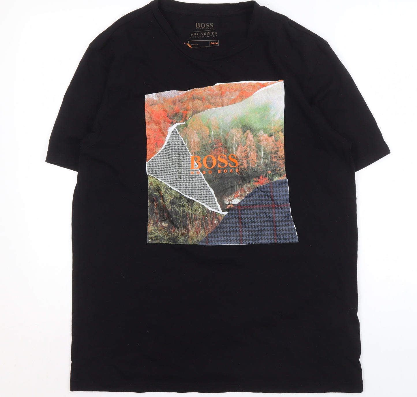 Boss Men's Black XL Graphic Print T-Shirt