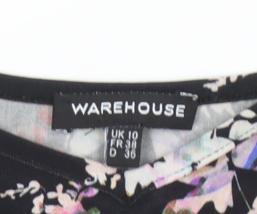 Warehouse Women's Black Floral Camisole Size 10