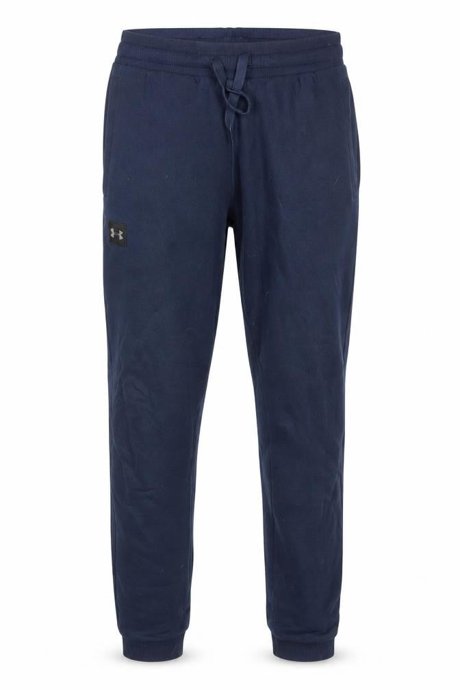 Front view of Under Armour Men's Blue S Jogger Trousers for Gym