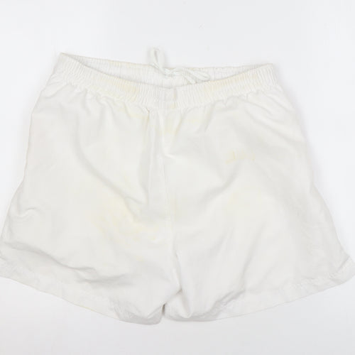 Reebok Men's White Activewear Shorts L Regular Fit
