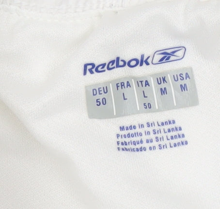 Reebok Men's White Activewear Shorts L Regular Fit