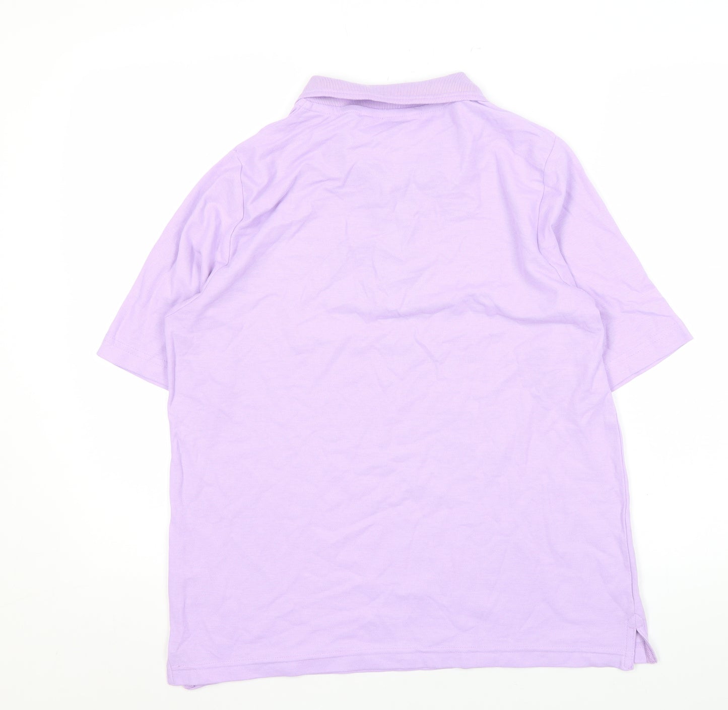 ISLE Women's Purple Polo Shirt M Short Sleeve