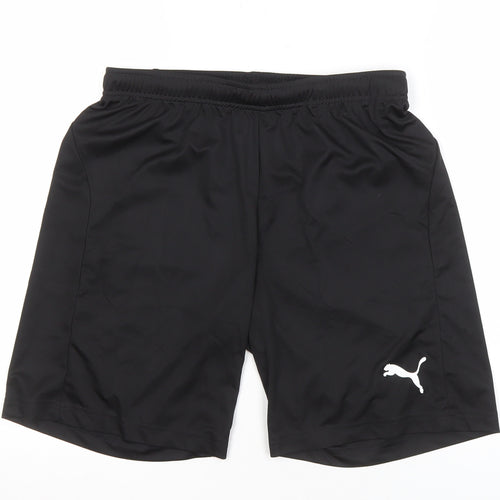 Puma Men's Black Activewear Shorts M Elastic Waist