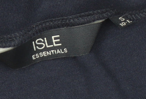 ISLE ESSENTIALS Women's Blue Roll Neck Top - Size 10