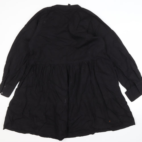 Y.A.S Women's Black V-Neck Dress, Size M, Casual
