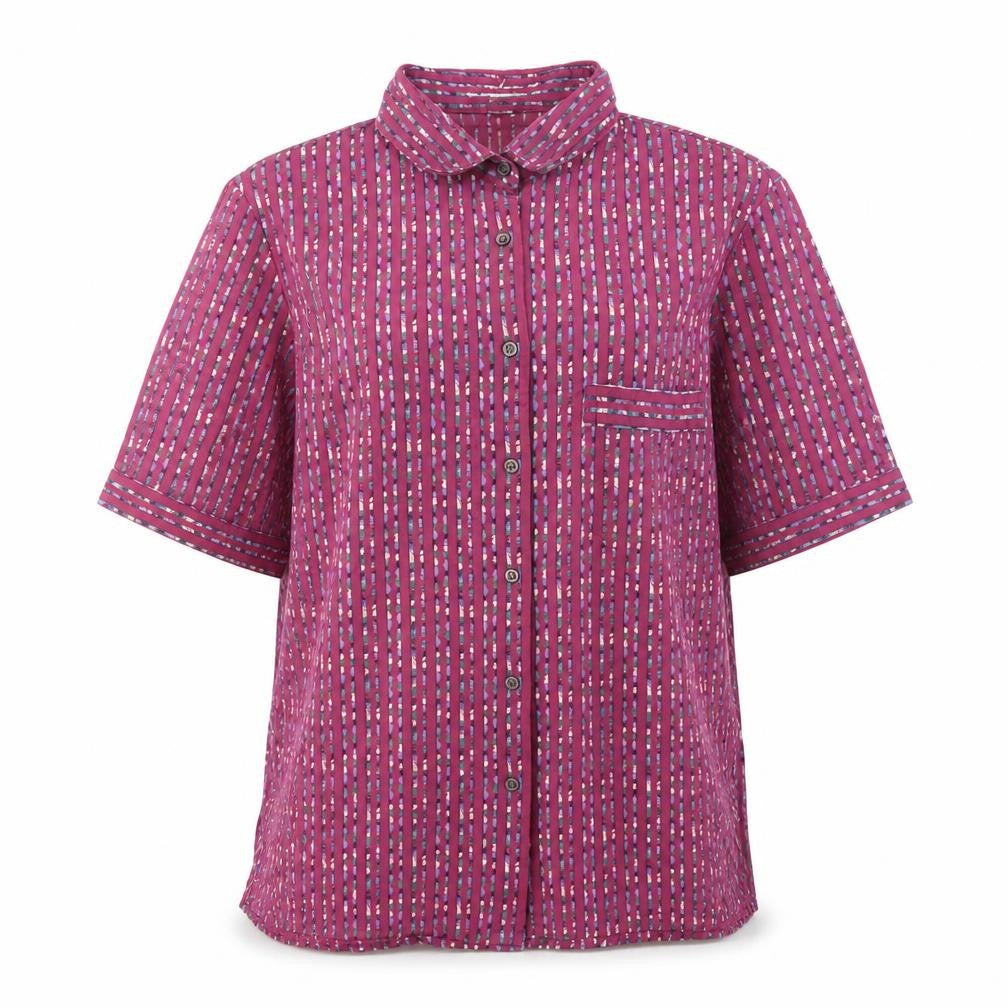 Front view of Jaeger Women's Multicoloured Button-Up Shirt, size 10