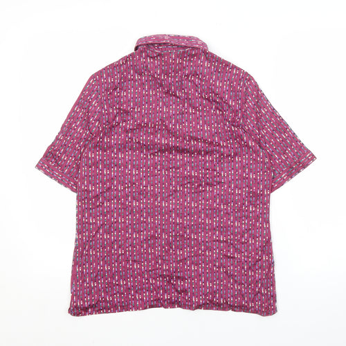 Jaeger Women's Multicoloured Button-Up Shirt Size 10