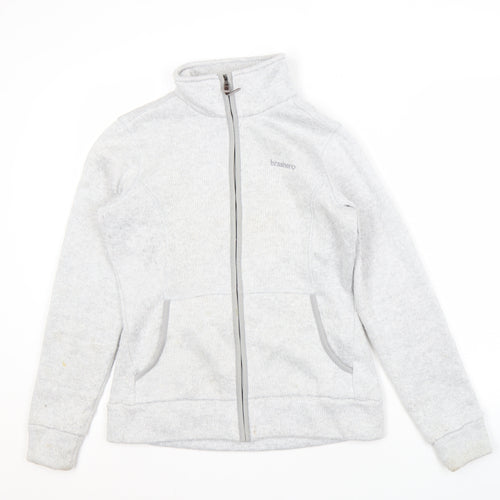Brasher Women's Grey Full Zip Jacket Size 12
