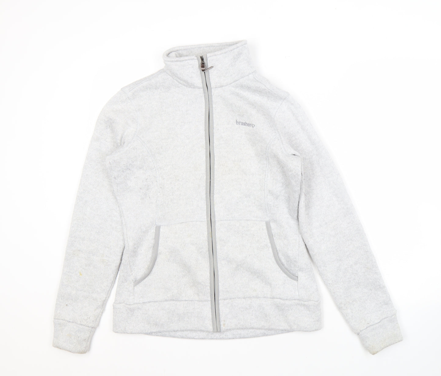 Brasher Women's Grey Full Zip Jacket Size 12